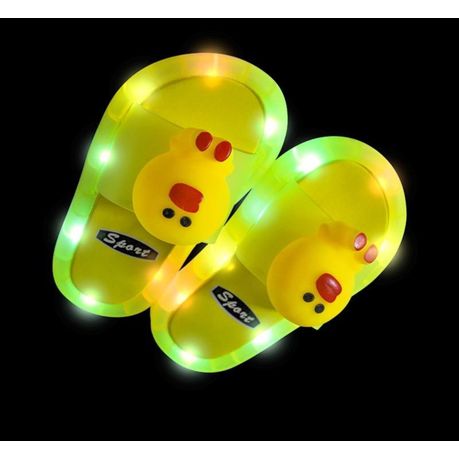 Led discount light slippers