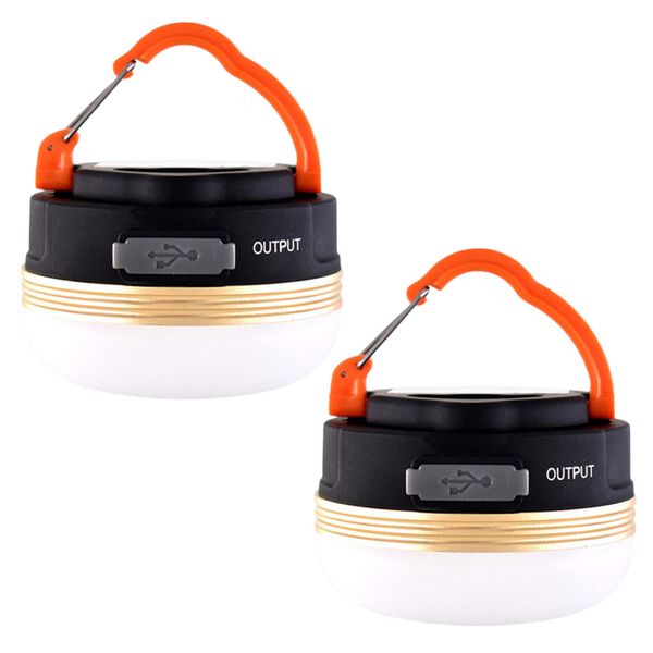 Pack of 2 USB Rechargeable Camping Lights