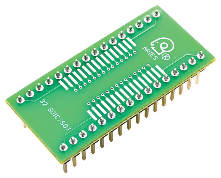 Aries (LCQT-SOIC32W) IC Adapter - 32-SOICW to 32-DIP