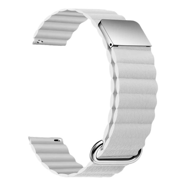 20mm Magnetic PU Leather Band Compatible with Samsung Galaxy Watch 4/5/6