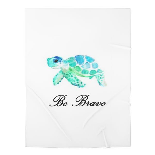 Sea Turtle Fleece Blanket 70x100cm