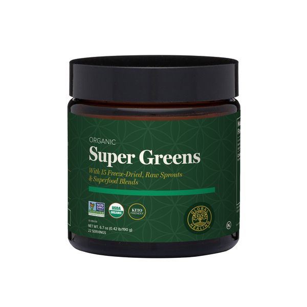 Super Greens - Delicious Organic Nutrient-Packed with Sprouts &amp; Superfoods