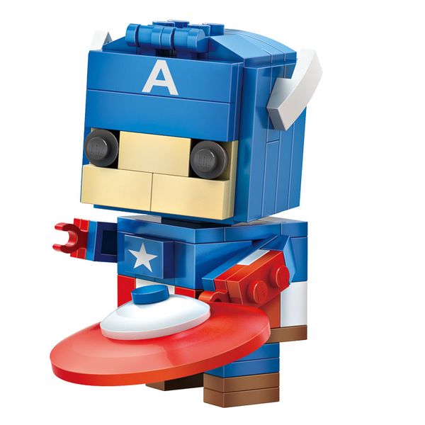 iKids Mini Brickheadz Blocks - Captain America