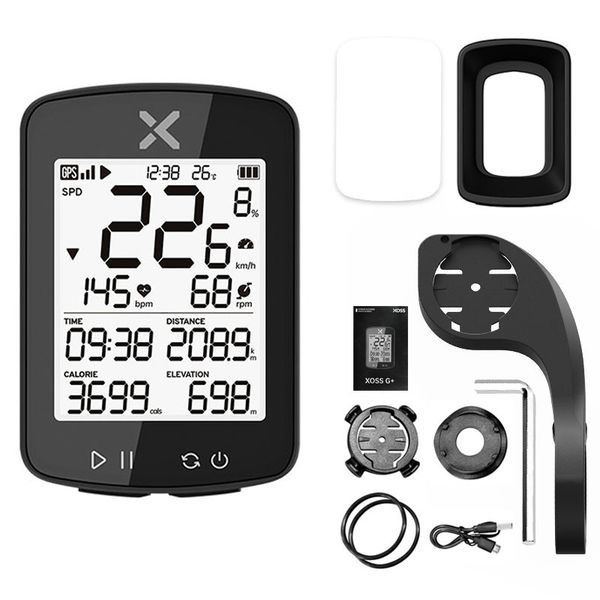 XOSS G Gen2 GPS Bike Computer - 2.2" LCD, 28H Battery, IPX7 Waterproof