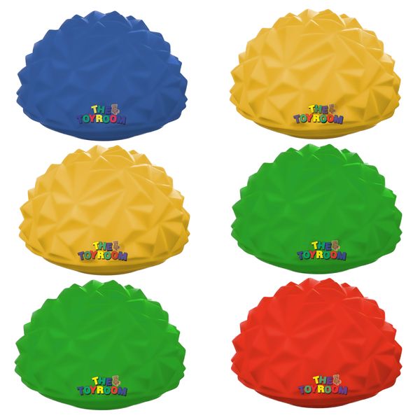 Pack of 6 - Kids Sensory Balancing Stepping Stones - Non Slip - Toyroom
