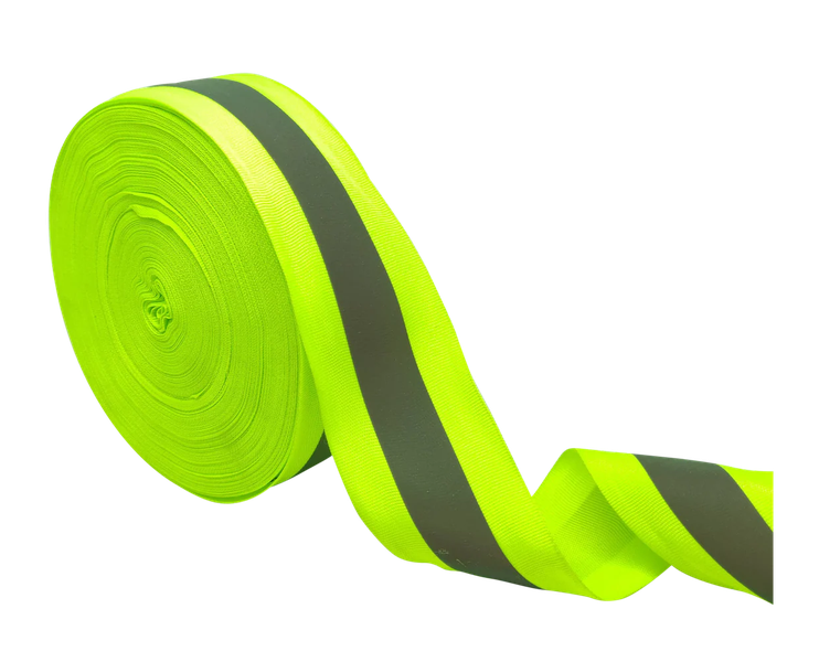 Reflective Webbing Tape Safety Reflective Fabric Stripe 50mm x 20mm x 100m