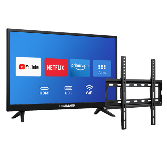 Digimark 32" Smart TV - Full HD LED Display with Wall Mount