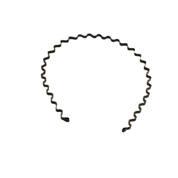 Metal Wavy Hair Hoop Headband for Men and Women