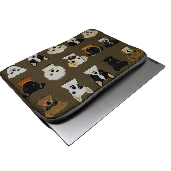 Dog Lover Laptop Sleeve - 40cm x 27cm x 2cm (Fits Most 16")
