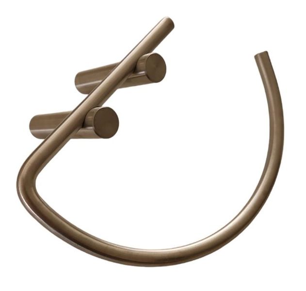 Archie Brushed Silver Solid Stainless Steel Hand Towel Rail