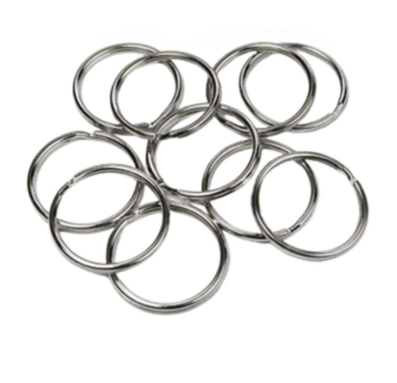 Key Ring Nickel Plated Steel 28mm Bulk Set 50 Piece | Shop Today. Get ...