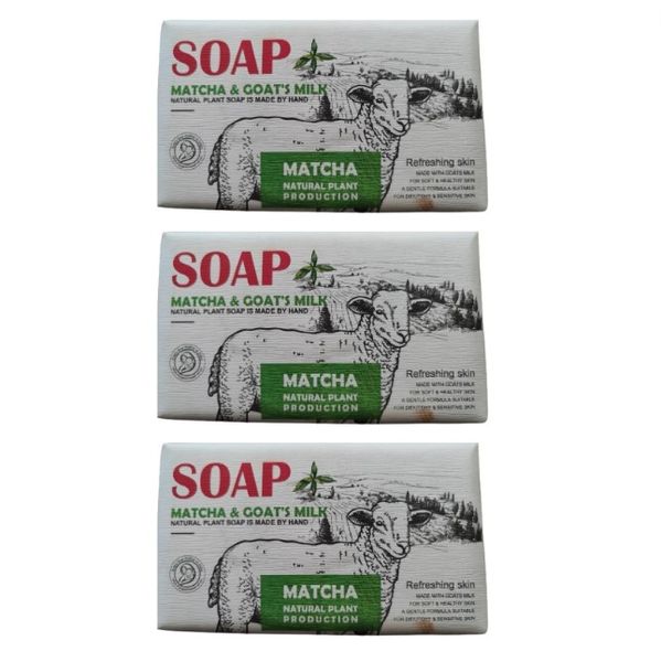 SOAP Matcha and Goat's Milk 248g Pack of 3