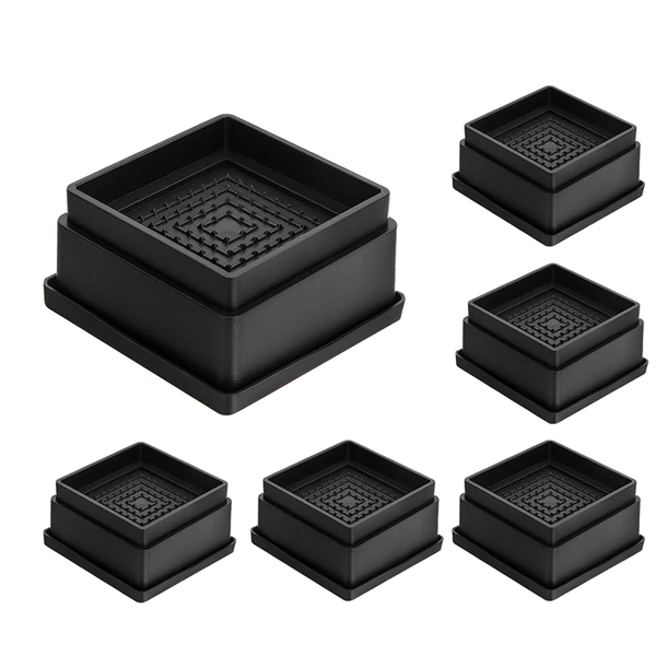 Bed Risers 1Inch, Adjustable Bed Furniture Riser 6 Piece