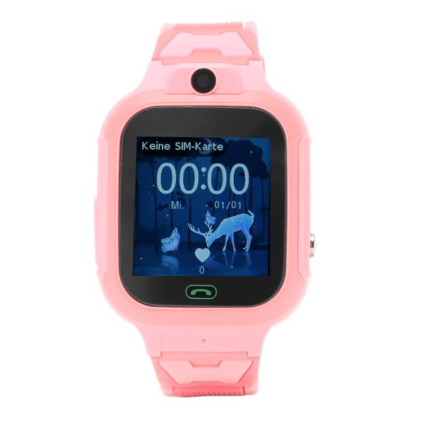Pink 4G Kids Smartwatch with SOS Alarm