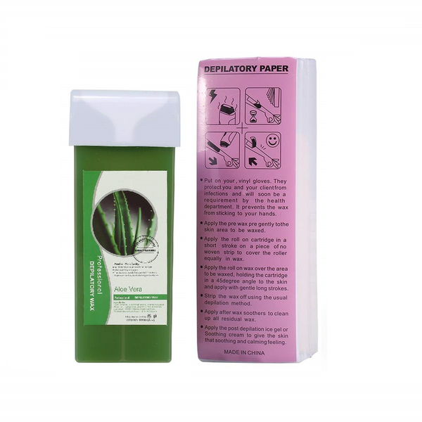 iMbali Depilatory Roller &amp; Non-Woven Depilatory Paper Waxing Kit