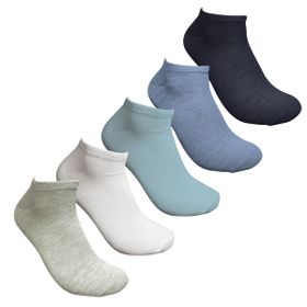 Undeez Women Blue Sports Socks 5 Pack 