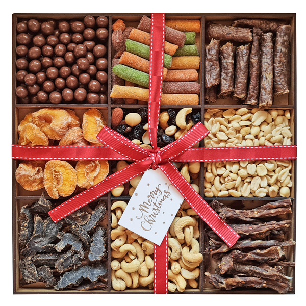 Christmas Luxury Biltong &amp; Nuts gift platter