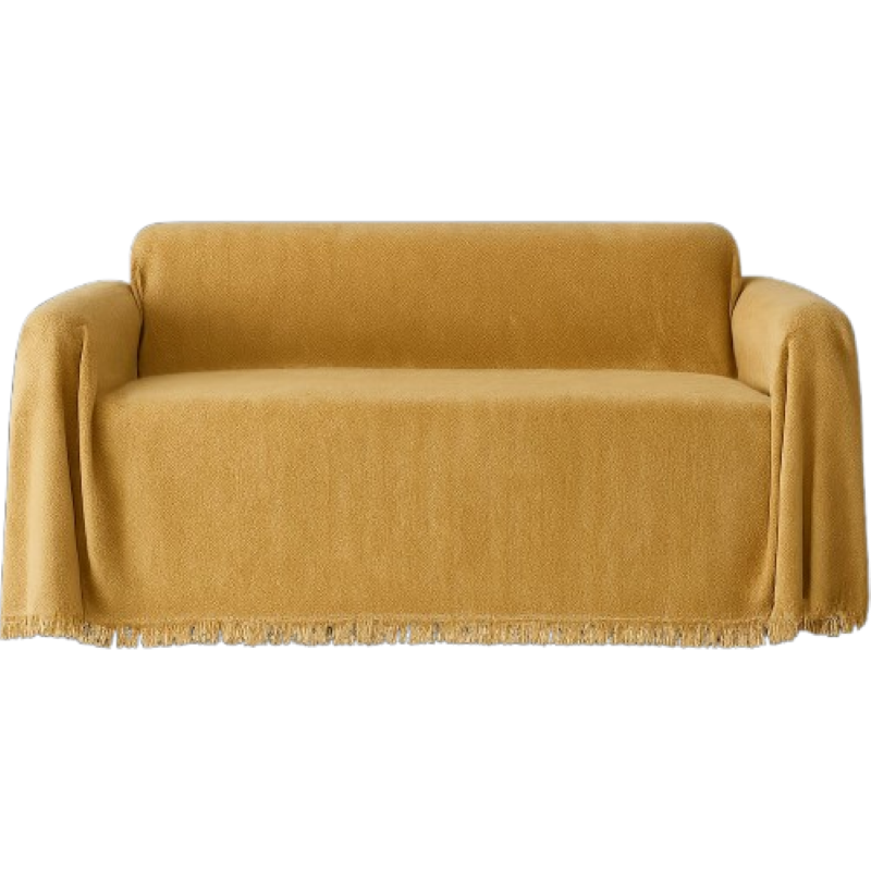 Brown Throw Chenille Couch Cover/ Throw Sofa Blanket