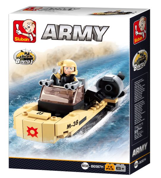 Sluban Army Assault Boat - 73 Piece