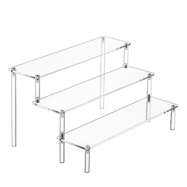 3 Tier Acrylic Display Stand - Perfume, Skincare &amp; Cosmetics Organizer