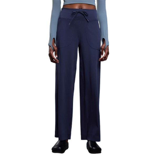 High-Waisted Slimming Wide-Leg Casual Pants