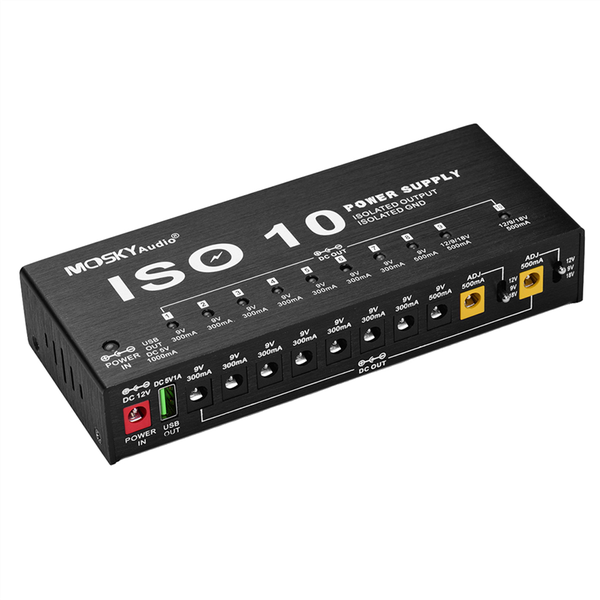 Mosky Iso-10 Guitar Effect Pedal Power Supply Eu Plug