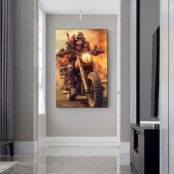 Canvas Wall Art - Rider of the Apocalypse Abstract - 0710