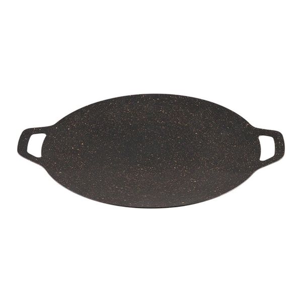 Aluminum Round Non Stick Griddle Pan 34cm - Black