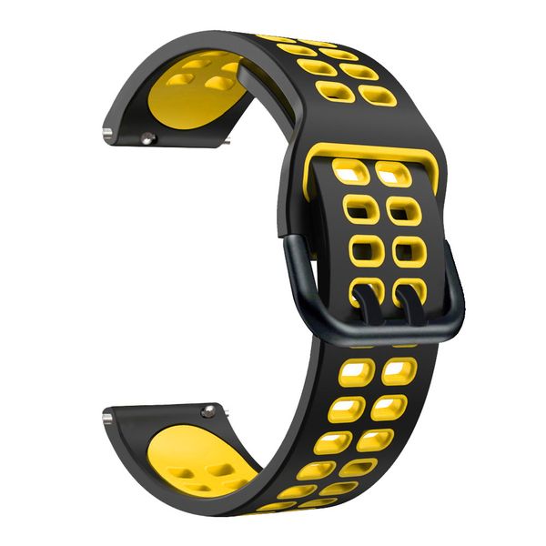 Silicone Sport Strap for Polar Vantage M- Black/Yellow