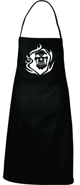 Boxed Trolls - Skull 2 Biker Dad Grandad Uncle Christmas Apron