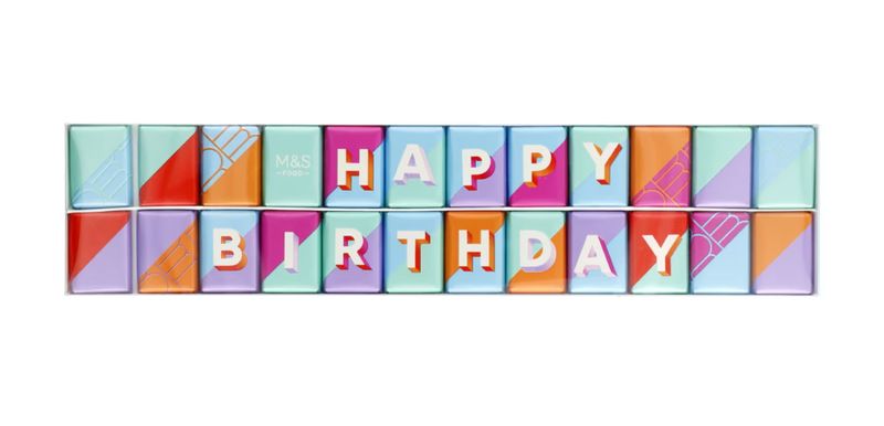 M&amp;S Happy Birthday Chocolate 165g