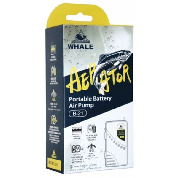 Whale B-21 Portable Battery Air Pump for Aquariums