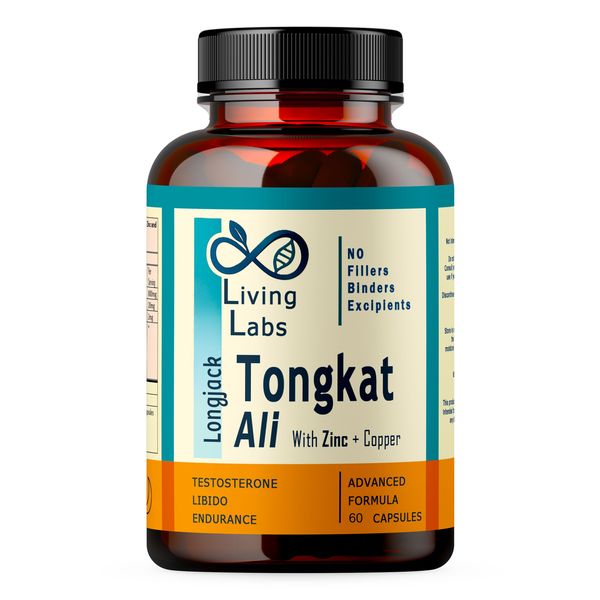 Tongkat Ali with Zinc &amp; Copper. Longjack. Living Labs