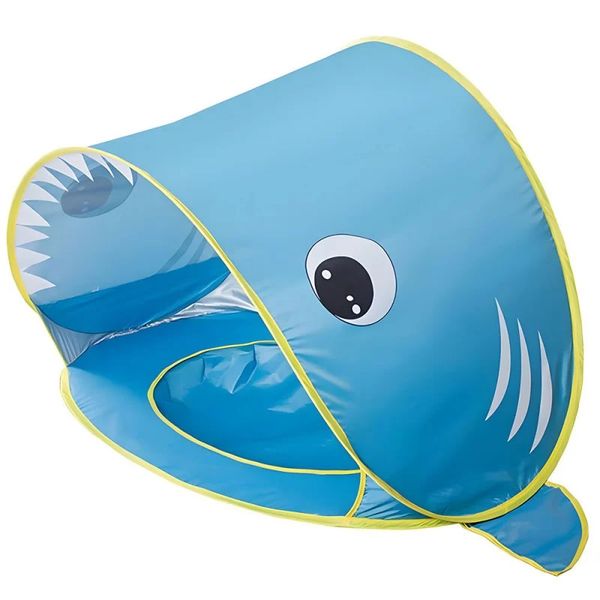 Kids Pop-Up Beach Tent - with Sun Shade and Splash Pad