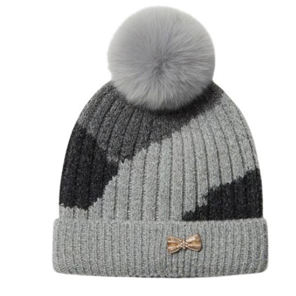 Kids Boys Knitted Pom Pom Beanie Winter Hat
