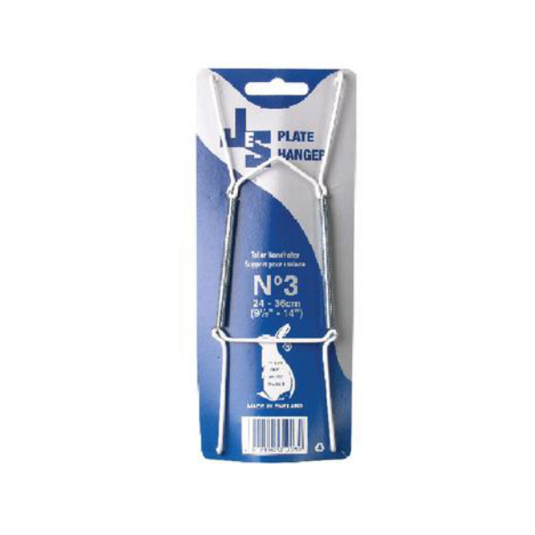 SD Homeware - White Plate Hanger (24-36cm)- Pack Of 2