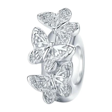 S925 Sterling Butterfly Designed Charm - Silver Image