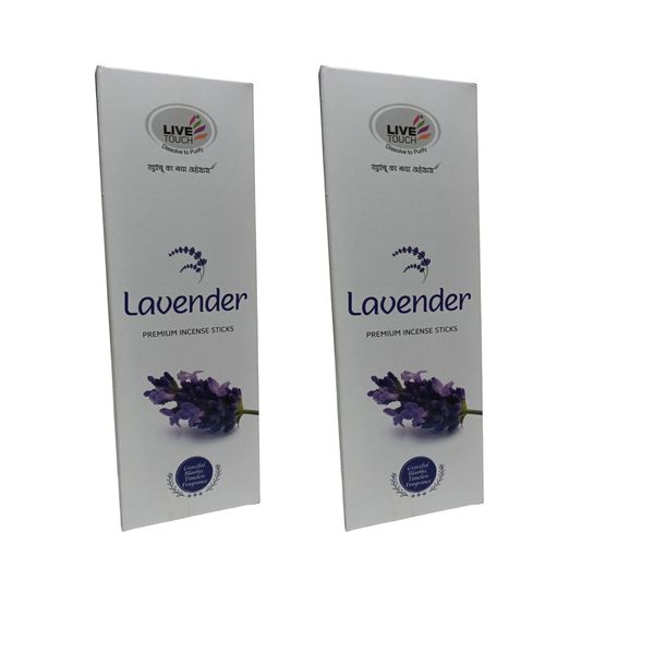 Live Touch Lavender Incense Pack of 2 x 90g