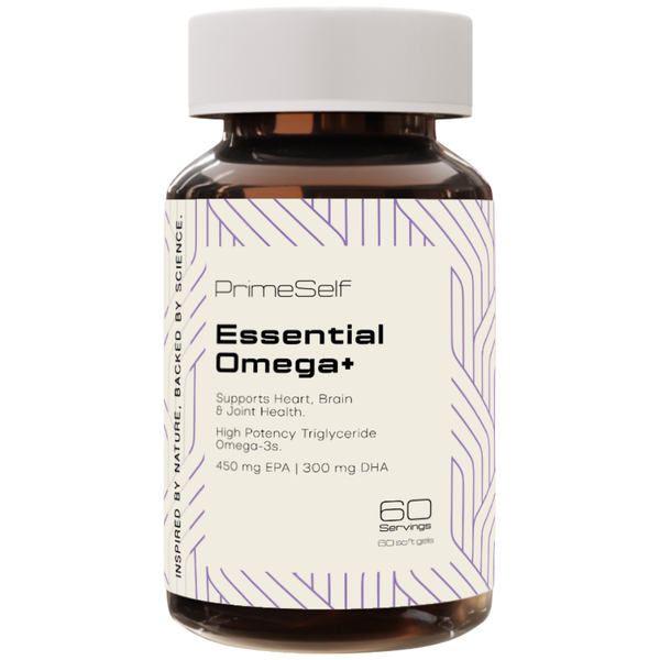 PrimeSelf Essential Omega + - Brain &amp; Heart Support - 60 Softgels