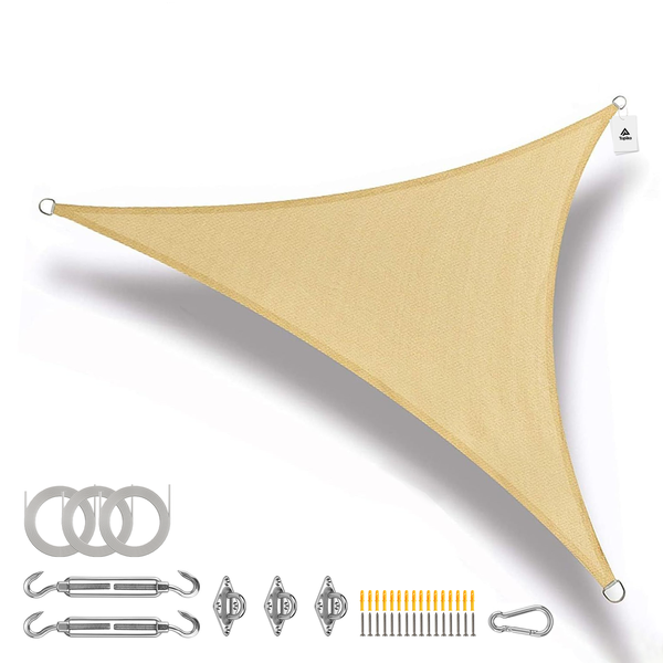 Topika 4Mx4M Shaded Net, Shade Net, Shade Covering Triangle Sun Shade Sail