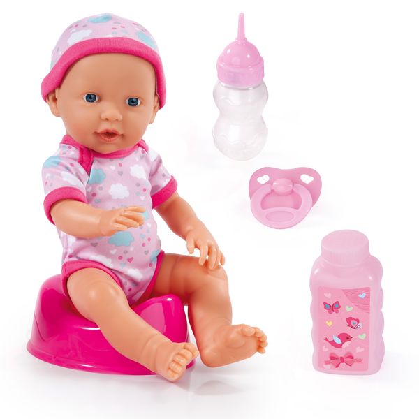 Bayer Piccolina Newborn Baby (Pink) Clouds with Accessories (30cm Tall)
