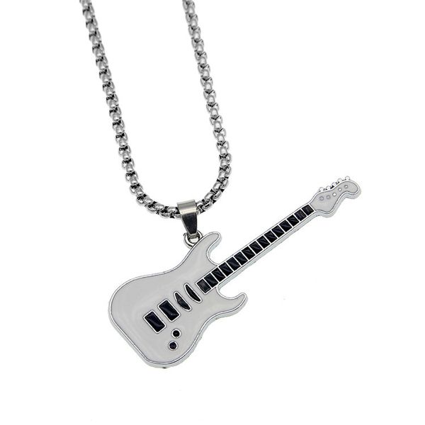 Personalized Guitar Pendant Necklace (RN-10213-PGN)
