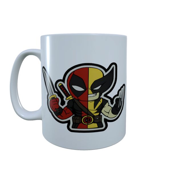 Twin Faces - Deadpool X Wolverine Coffee Mug