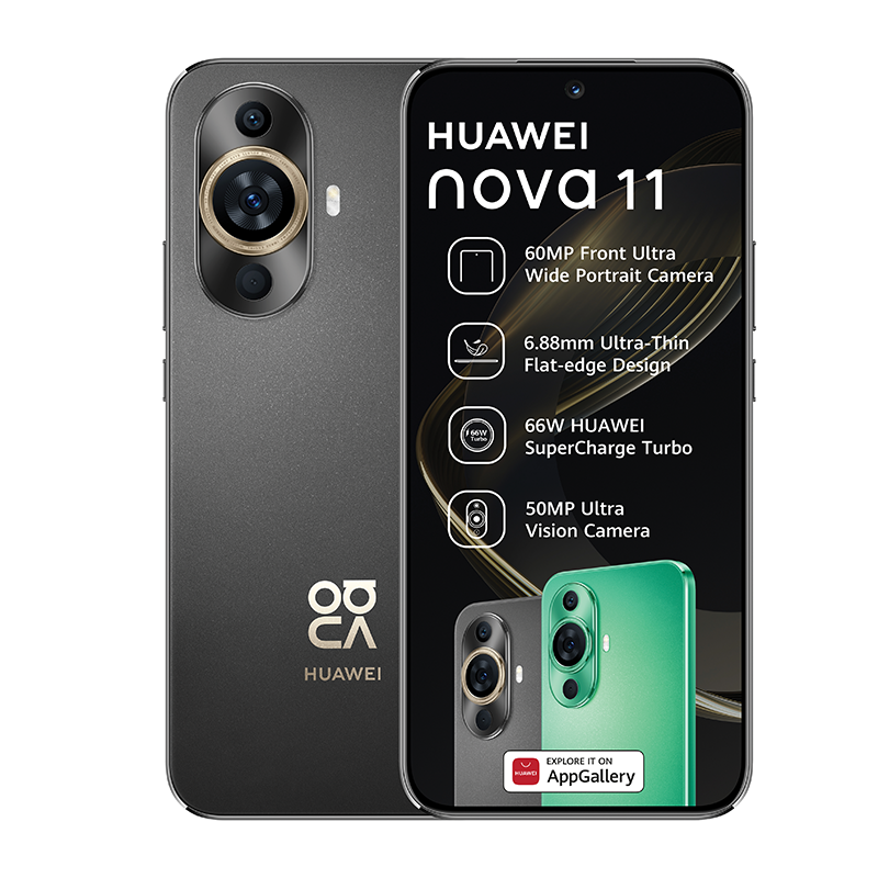 Huawei Nova 11 4G Dual Sim 256GB - Black | Shop Today. Get it Tomorrow ...