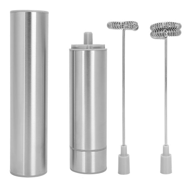 Stainless Steel Portable Electric Milk Frother Mixer Handheld Egg Beater