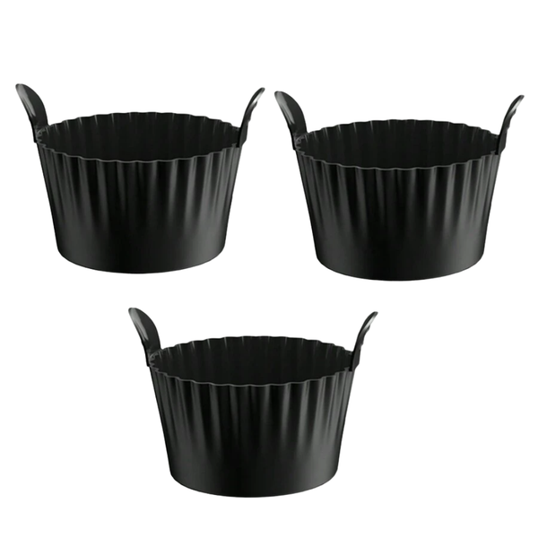 3pcs Reusable Mini Silicone Air Fryer Baking Cups