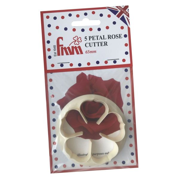 Cutter 5 Petal Rose 65mm Cake Cutting Tool Flower Sugarcraft Fondant Icing