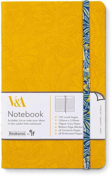 V&amp;a Bookaroo A5 Journal Morris Tulip