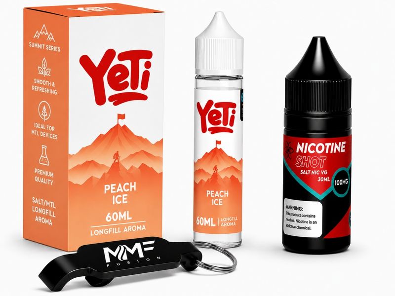 Yeti Series MMF E-Liquid 60ml Juice 50mg - Peach Ice