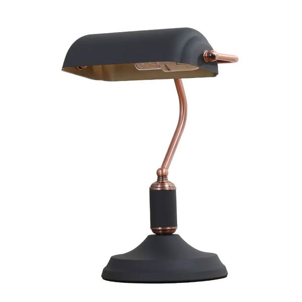 Office Desk Bankers Lamp - White